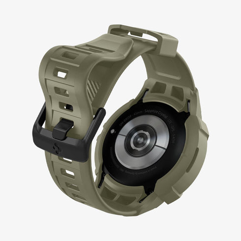 ACS06488 - Galaxy Watch 6 Classic (47mm) Case Rugged Armor Pro in black showing the front